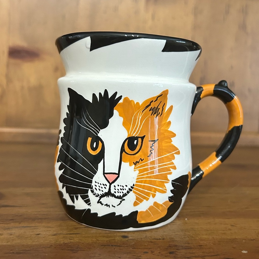 Cats by Nina Calico Cat Ceramic Mug